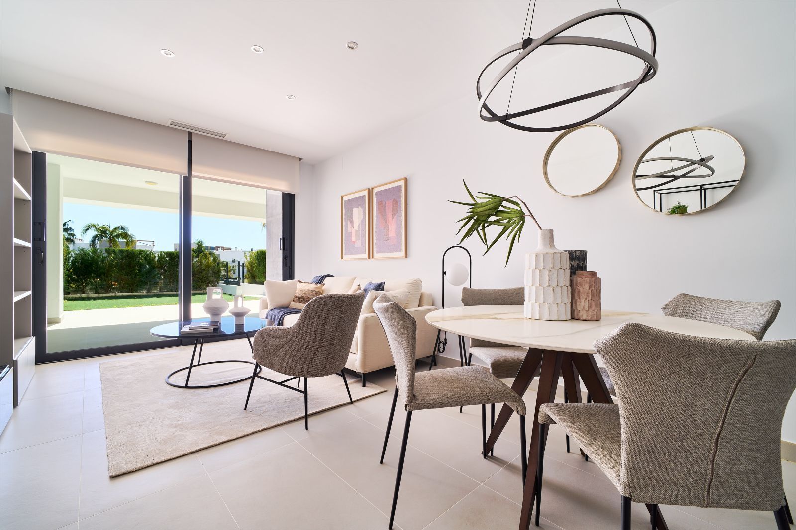 03 modern open plan living dining room with balcony v